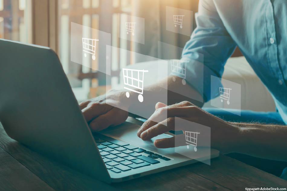 order in online store, shopping on internet, concept on virtual